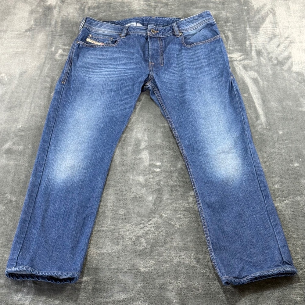 Diesel Zatiny Regular Bootcut Jeans Mens W33 Wash‎ Blue Denim Button Fly